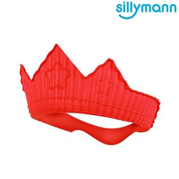 【韓國sillymann】 100%鉑金矽膠皇冠幼兒洗髮帽（紅色）【金石堂、博客來熱銷】