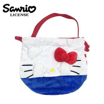 凱蒂貓 束口 手提袋 便當袋 Hello Kitty 三麗鷗 Sanrio【金石堂、博客來熱銷】