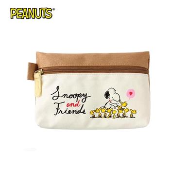 史努比 毛朋友 筆袋 鉛筆盒 化妝包 收納包 Snoopy PEANUTS【金石堂、博客來熱銷】