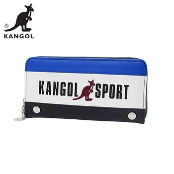 KANGOL SPORT 皮革 長夾 皮夾 錢包 KANGOL 英國袋鼠【金石堂、博客來熱銷】