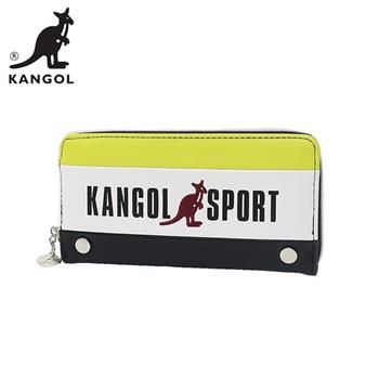 KANGOL SPORT 皮革 長夾 皮夾 錢包 KANGOL 英國袋鼠【金石堂、博客來熱銷】