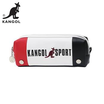 KANGOL SPORT 皮革 筆袋 鉛筆盒 KANGOL 英國袋鼠【金石堂、博客來熱銷】