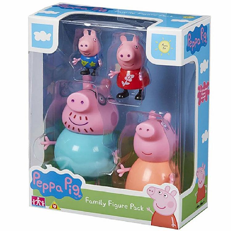 《 Peppa Pig 》粉紅豬小妹 － 溫馨家庭公仔4入