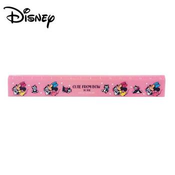 米妮 復古風格 雙面刻度直尺 15cm 直尺 塑膠尺 Minnie 迪士尼 Disney【金石堂、博客來熱銷】