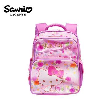 凱蒂貓 玫瑰花系列 雙層 兒童背包 背包 後背包 書包 Hello Kitty 三麗鷗 Sanrio【金石堂、博客來熱銷】