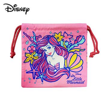 小美人魚 束口袋 收納袋 抽繩束口袋 小物收納 艾莉兒 迪士尼 Disney【金石堂、博客來熱銷】