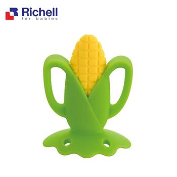 【Richell 利其爾】寶寶咬咬系列固齒器【玉米】（附盒）【金石堂、博客來熱銷】