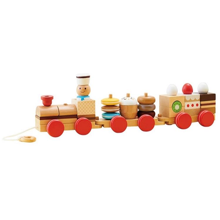 《 日本 Ed－Inter 》木玩系列 － 點心小火車