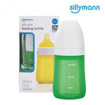 【韓國sillymann】 100%鉑金矽膠奶瓶（波士頓綠）－160ML【金石堂、博客來熱銷】