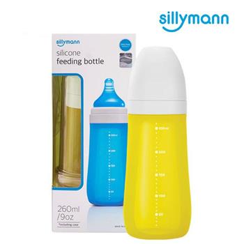 【韓國sillymann】 100%鉑金矽膠奶瓶260ML（首爾黃）【金石堂、博客來熱銷】