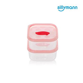【韓國sillymann】 100%鉑金矽膠副食品保鮮盒粉色（120ml）【金石堂、博客來熱銷】