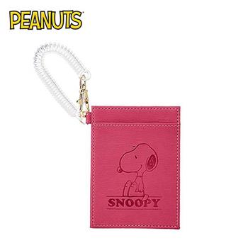 史努比 髮絲紋 彈力票卡夾 票夾 證件套 悠遊卡夾 Snoopy PEANUTS【金石堂、博客來熱銷】