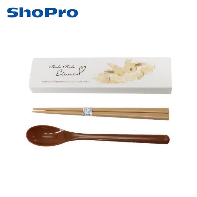 伊布 兩件式 餐具組 日本製 環保餐具 湯匙 筷子 寶可夢 神奇寶貝 OSK