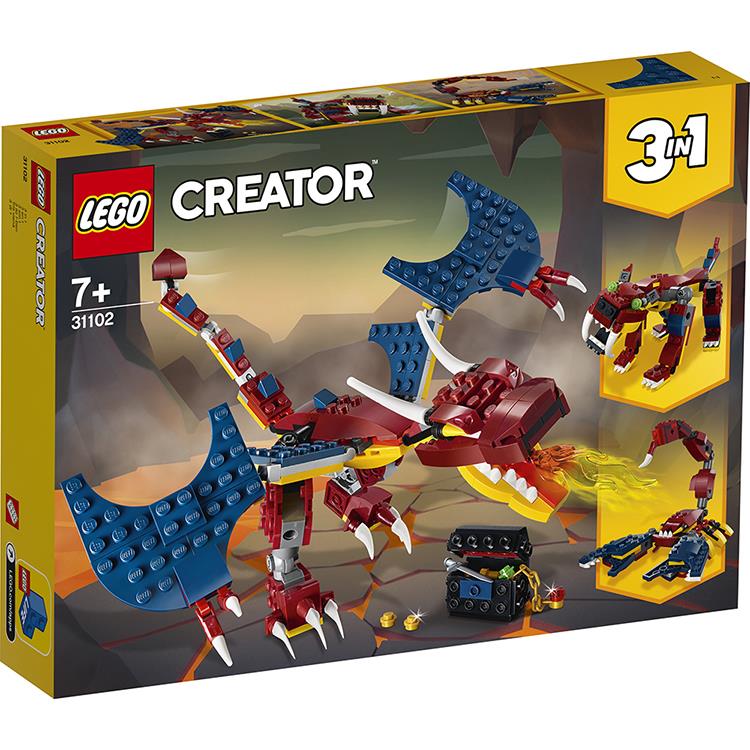 樂高積木 LEGO《 LT31102 》創意大師 Creator 系列 － Fire Dragon