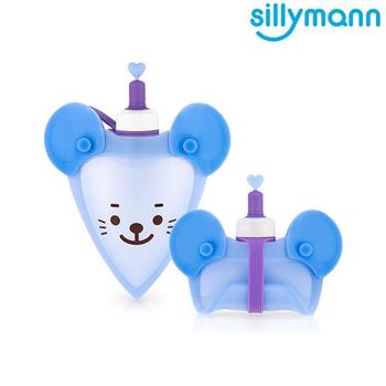 【韓國sillymann】 100%鉑金矽膠老鼠水袋（藍）－250ml【金石堂、博客來熱銷】