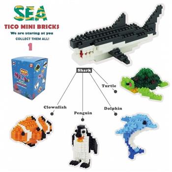 【TICO微型積木】海洋動物盒抽系列－1（T－9700－S1）【金石堂、博客來熱銷】