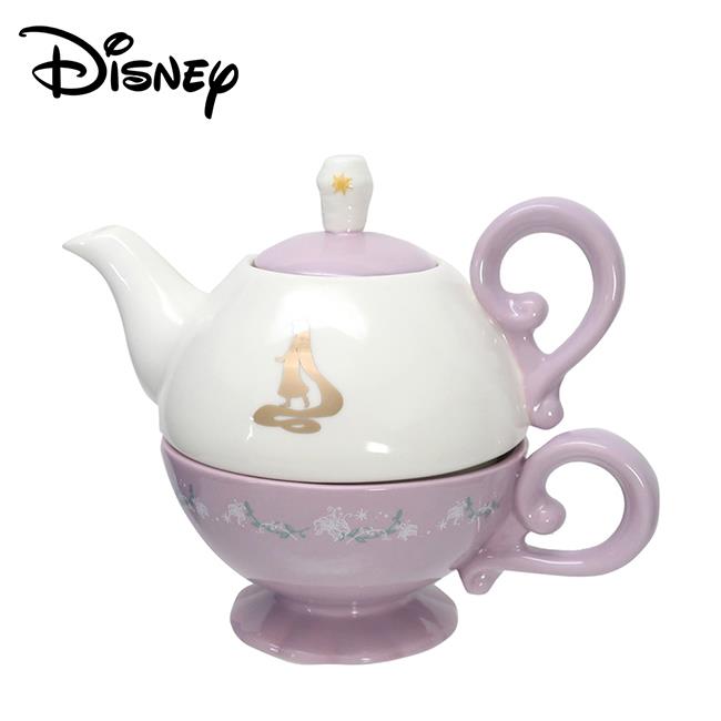 長髮公主 杯壺組 附濾網 茶具組 濾茶壺 茶壺 陶瓷茶壺 迪士尼公主 樂佩 魔髮奇緣 Disney