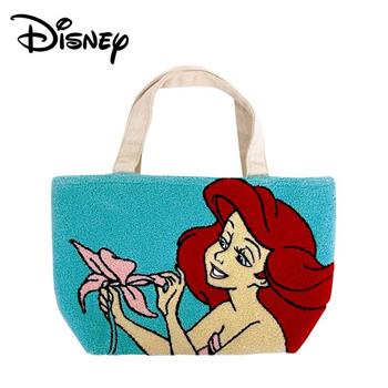 小美人魚 毛巾繡 保冷袋 手提袋 便當袋 保冷提袋 艾莉兒 Ariel 迪士尼 Disney【金石堂、博客來熱銷】