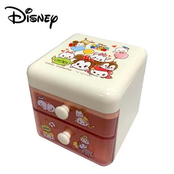 TSUM TSUM 二抽 塑膠收納盒 抽屜盒 置物盒 桌面收納 迪士尼 Disney【金石堂、博客來熱銷】