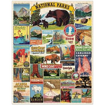 美國 Cavallini 1000片拼圖 國家公園 National Parks【金石堂、博客來熱銷】
