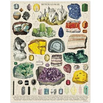 美國 Cavallini 1000片拼圖 水晶礦石 Mineralogie【金石堂、博客來熱銷】