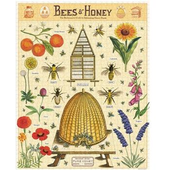 美國 Cavallini 1000片拼圖 蜜蜂與蜂蜜 Bees&Honey【金石堂、博客來熱銷】