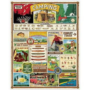 美國 Cavallini 1000片拼圖 關於露營 Camping【金石堂、博客來熱銷】