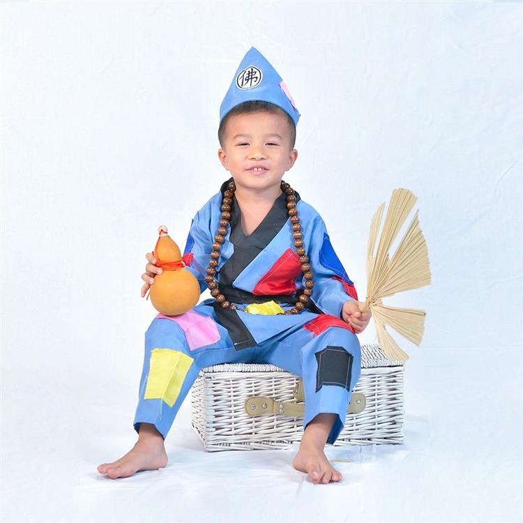 BUBUBOSS－萬聖節童裝系列－可愛濟公活佛童裝（90－120cm） - 100cm