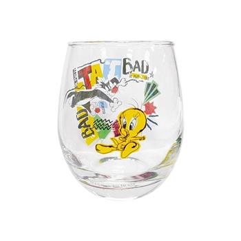 傻大貓與崔弟 3D玻璃杯 350ml 日本製 透明水杯 玻璃杯 Looney Tunes【金石堂、博客來熱銷】