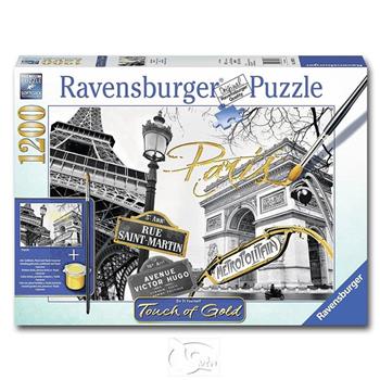 【德國Ravensburger拼圖】手繪金漆－金色巴黎－1200片Golden Paris【金石堂、博客來熱銷】