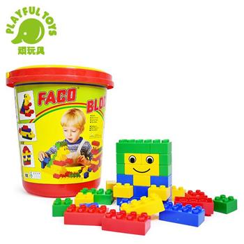 【Playful Toys 頑玩具】圓桶時鐘大積木 （兒童積木 大顆粒 形狀配對 時間觀念培養 益智玩具 早教啟蒙 台灣製造MIT）