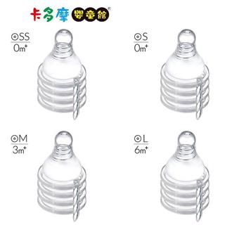 【Simba 小獅王辛巴】母乳記憶超柔防脹氣標準圓孔奶嘴 4入－S/M/L/XL 新款｜卡多摩