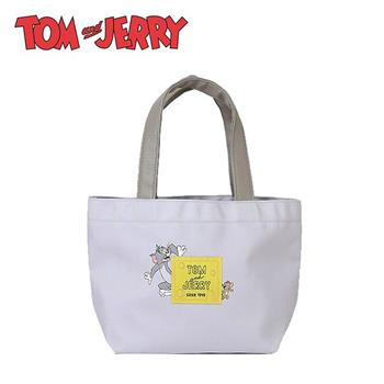 湯姆貓與傑利鼠 帆布手提袋 便當袋 午餐袋 Tom and Jerry【金石堂、博客來熱銷】