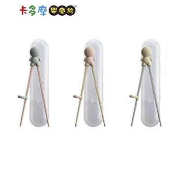 【韓國sillymann】100%鉑金矽膠兒童左右手學習筷（附防塵盒）｜卡多摩