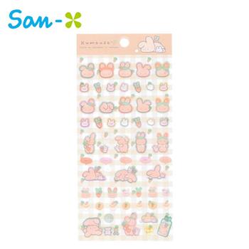 熊熊兔 透明貼紙 日本製 貼紙 手帳貼 裝飾貼紙 KUMAUSA SAN－X