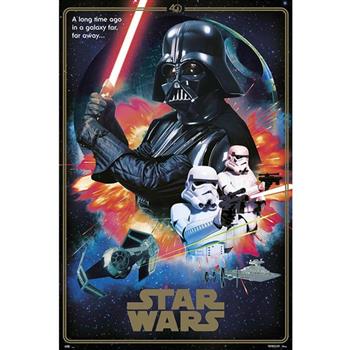 【星際大戰】STAR WARS 40週年紀念版黑武士海報【金石堂、博客來熱銷】