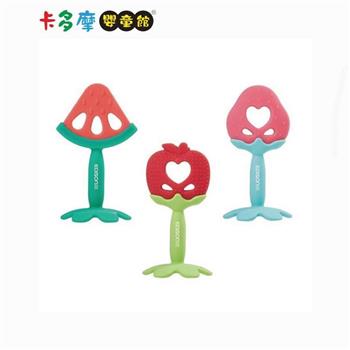 【EDISON mama 】嬰幼兒趣味潔牙器 草莓/西瓜/蘋果｜卡多摩