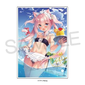 ichiri2023夏 A6燙金複製簽名壓克力畫板－蜜西亞夏日女僕泳裝ver.