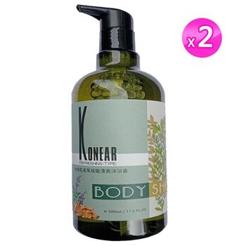 艾草檀香鼠尾草核酸清爽沐浴露500ML 🌿 融合芙蓉與艾草，守護您的身心平安！.2入組