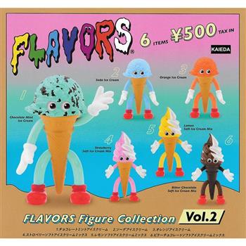 全套6款 FLAVORS 食物怪獸 公仔 P2 扭蛋 轉蛋 冰淇淋 霜淇淋 Kenelephant【金石堂、博客來熱銷】