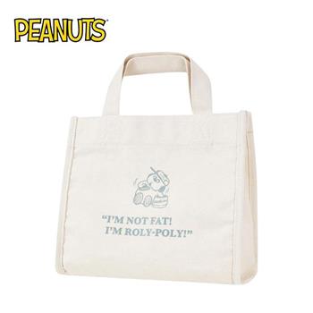 史努比 帆布手提袋 便當袋 午餐袋 Snoopy PEANUTS【金石堂、博客來熱銷】