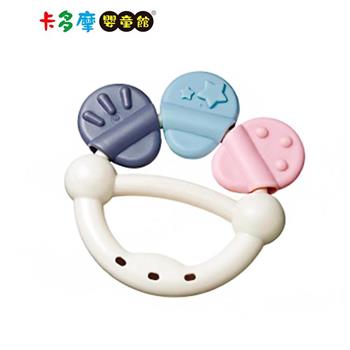【Toyroyal樂雅】北歐風可消毒手搖鈴-牙膠搖鈴｜卡多摩