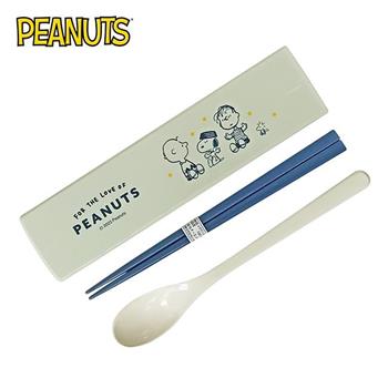 史努比 兩件式 餐具組 日本製 環保餐具 湯匙 筷子 Snoopy PEANUTS【金石堂、博客來熱銷】
