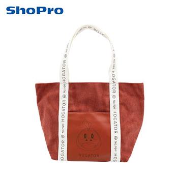寶可夢 燈芯絨手提袋 便當袋 午餐袋 皮卡丘 伊布 呆火鱷 神奇寶貝