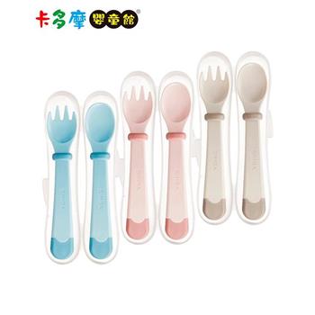 【Simba 小獅王辛巴】美味兒童叉匙組 晨藍/栗粉/杏茶 兒童餐具 寶寶餐具｜卡多摩
