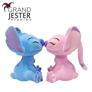 Enesco 毛茸茸 史迪奇和安琪 塑像 公仔 精品雕塑 星際寶貝 Stitch 迪士尼【金石堂、博客來熱銷】