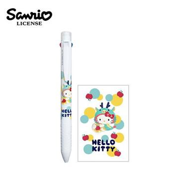 凱蒂貓 龍年限定 雙色三用筆 原子筆 自動鉛筆 雙色筆 Hello Kitty【金石堂、博客來熱銷】