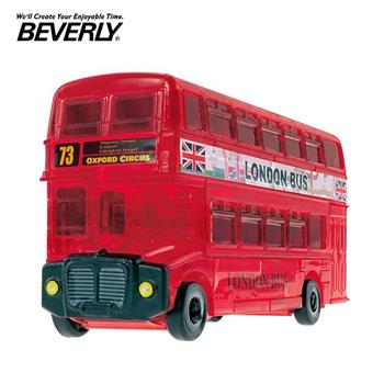 BEVERLY 倫敦巴士 立體水晶拼圖 53片 3D拼圖 水晶拼圖 公仔 模型 水晶巴士【金石堂、博客來熱銷】
