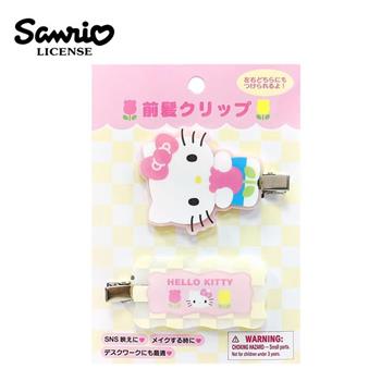 凱蒂貓 造型髮夾 2入組 髮夾 瀏海髮夾 Hello Kitty 三麗鷗 Sanrio