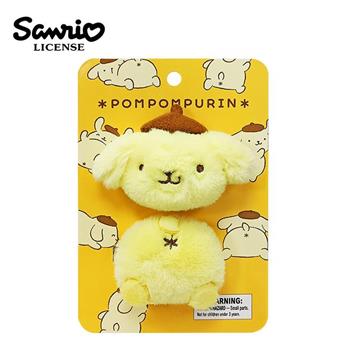 布丁狗 造型髮夾 2入組 髮夾 瀏海髮夾 Pom Pom Purin 三麗鷗 Sanrio